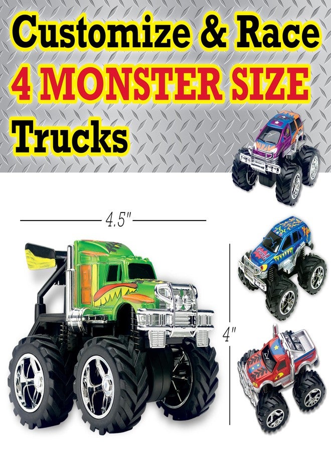 Creativity for Kids Monster Truck Custom Shop - Customize 4 Monster Trucks, Gifts for Boys (Ages 5+) - Image 2